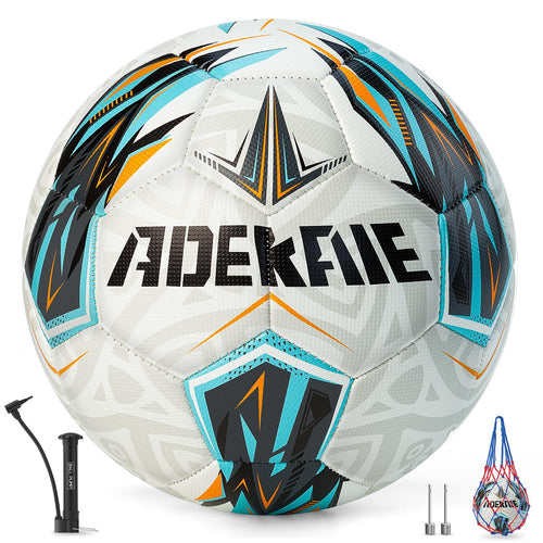 All-Age Size 5 Soccer Ball with Pump and Net