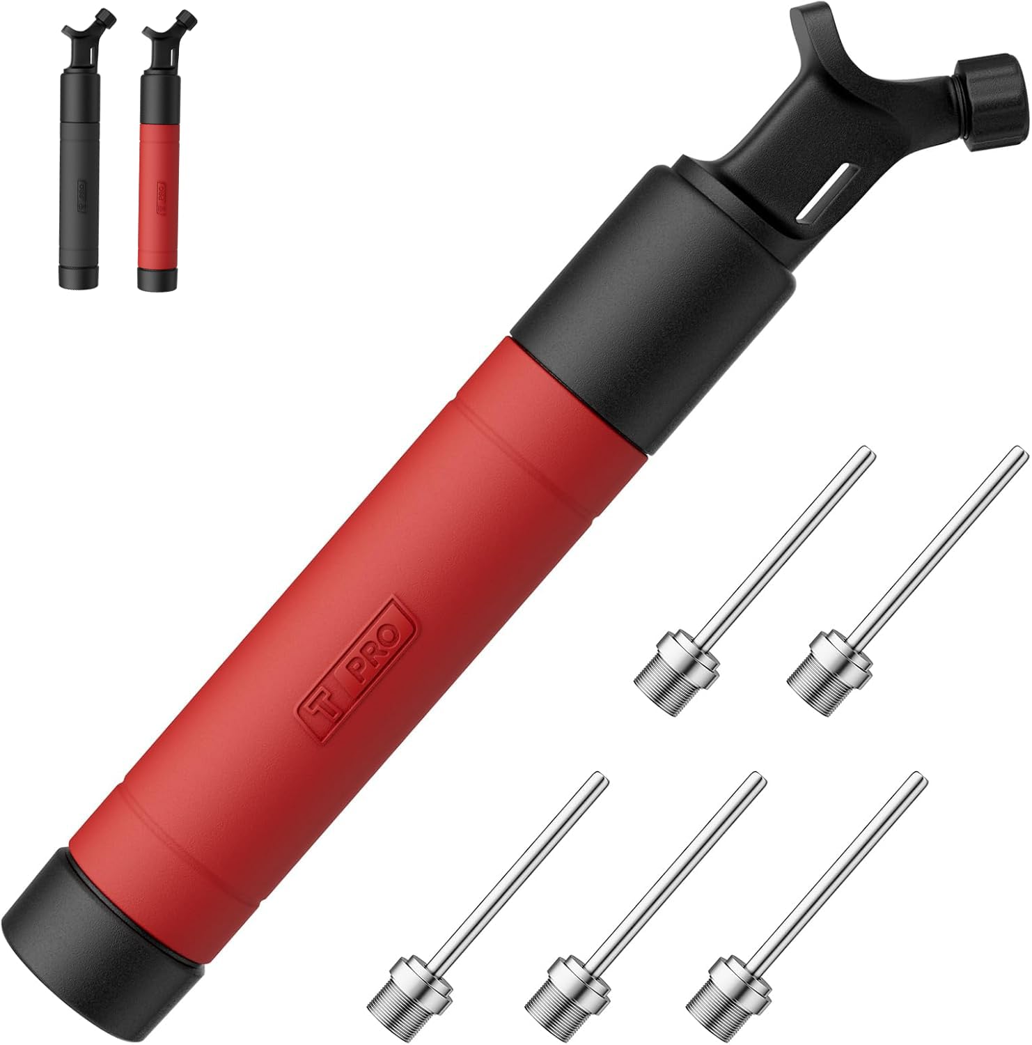 Motorenbau Dual-Action Sports Ball Pump Kit with 5 Needles