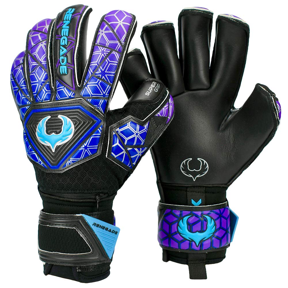 Vortex Storm Elite Goalie Gloves | Hyper Grip & Duratek | Colorful Soccer Keeper Gear (Youth Size 6)